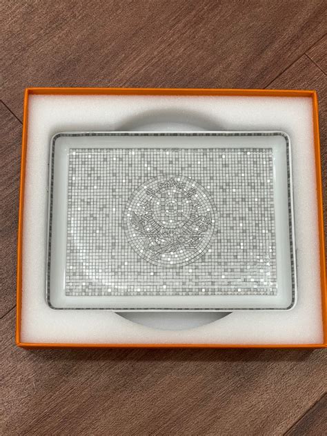 hermes sushi plate|hermes mosaique tray.